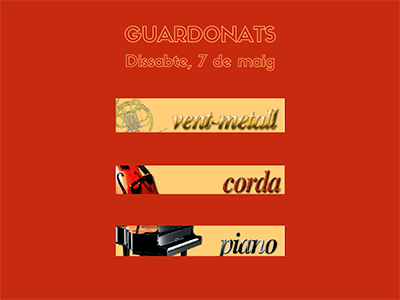 PREMIS dissabte, 7 de maig